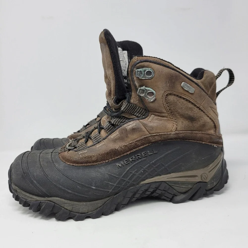 Merrell Isotherm 8 Waterproof Men's Size 8 Espresso‎ Hiking Boots